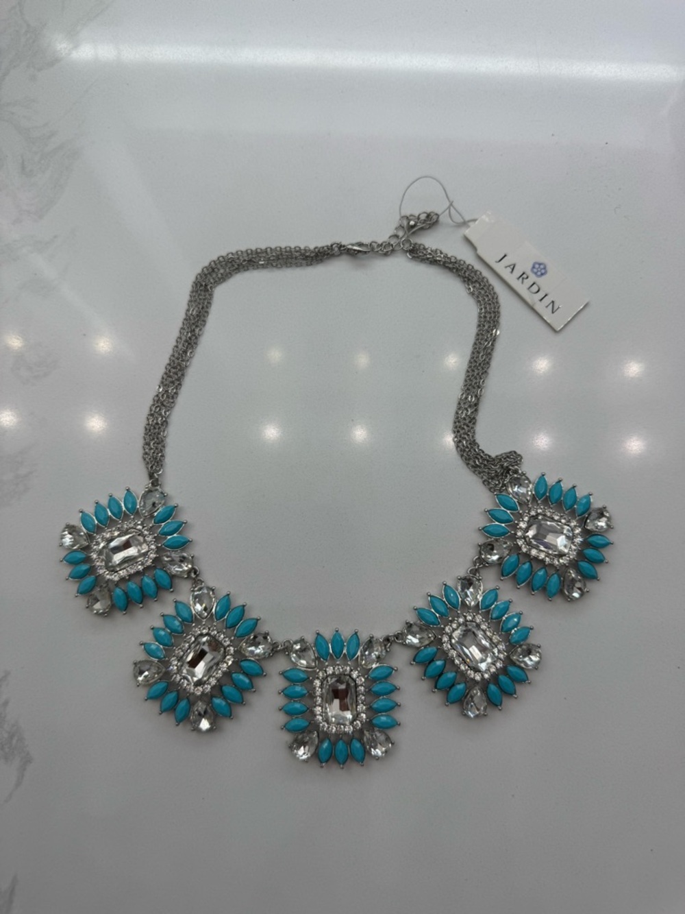 Jardin Turquoise & Crystal Southwest necklace!